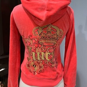 Juice Couture Coral Pink Velour Tracksuit
